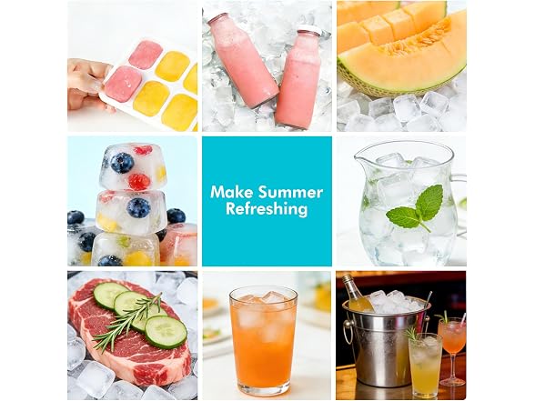 NFK Ice Cube Tray with Lid & Bin