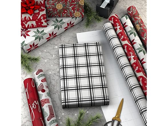 Hallmark Recycled and Recyclable Christmas Wrapping Rolls