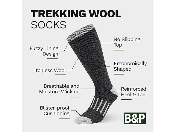 B&P Premium Unisex Socks 3-Pairs