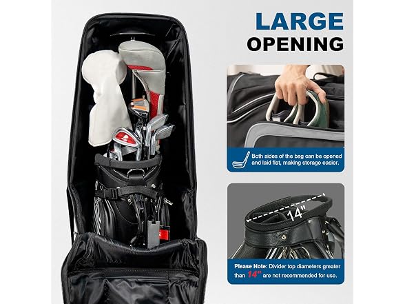Rimeforge Hard Case Golf Travel Bag