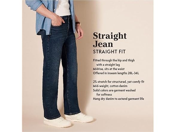 Amazon Essentials Mens Straight Stretch Jean