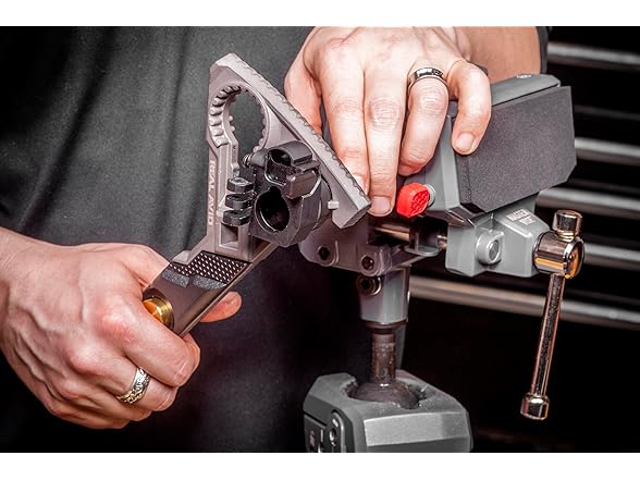 Real Avid 360° Swiveling Bench Vise Grey