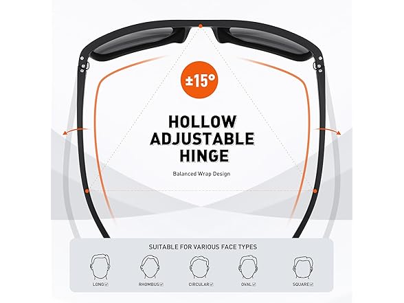 WZERRY Square Polarized Sunglasses Unisex