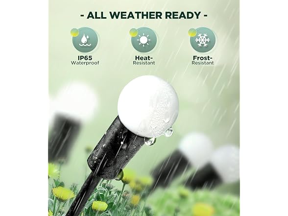 Ulaiyohome Solar Garden Lights, 6 Pack