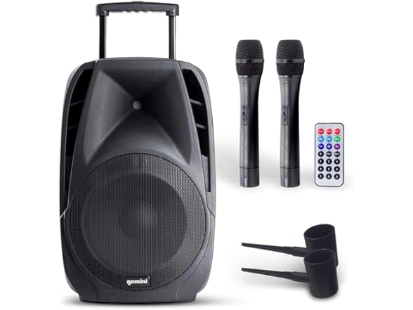 Gemini Portable Bluetooth Karaoke Speaker