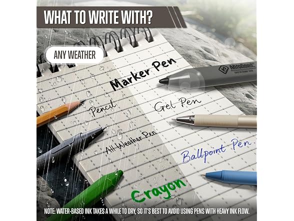 GLORYFIRE 10pk Waterproof Notepad 3x5