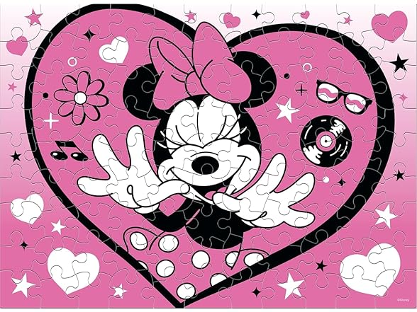 Disney Minnie Mouse Minnie Heart Glitter Puzzle
