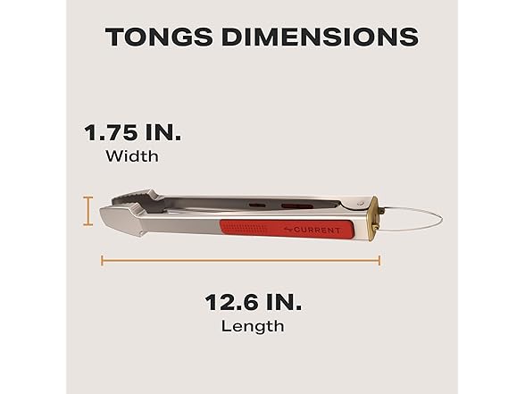 CURRENT Current® Grill Tongs, 15.4"