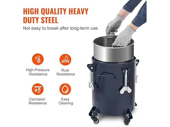 VEVOR Spray Paint Pressure Pot, 30 L/7.5 gal