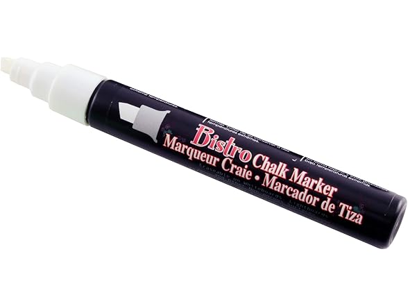Uchida Chisel Tip Bistro Chalk Marker, White