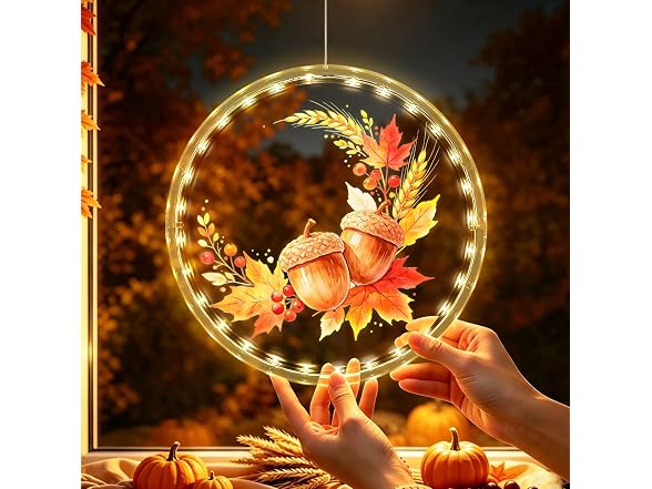 YTKIH 3 Pack Fall Decor Window Lights