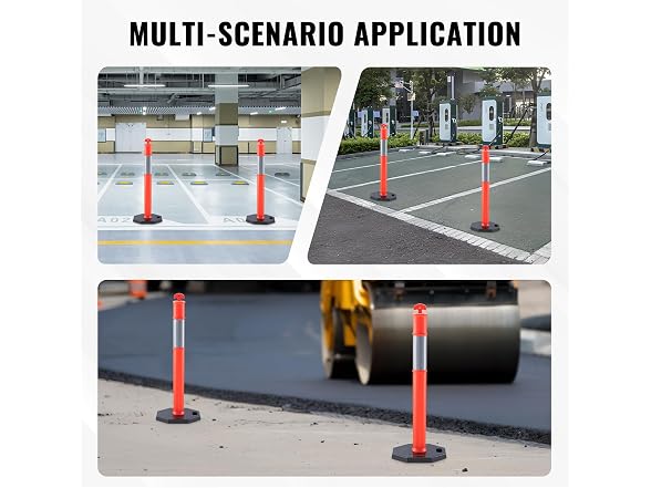 Traffic Delineator Post Cones, 2 Pack, Traffic