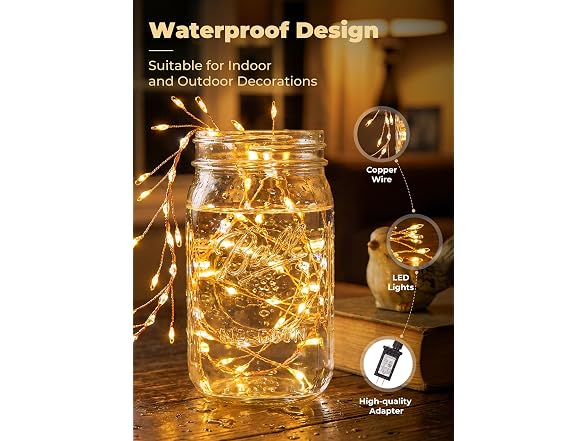 SmartDawn Fairy Lights Plug in 10FT