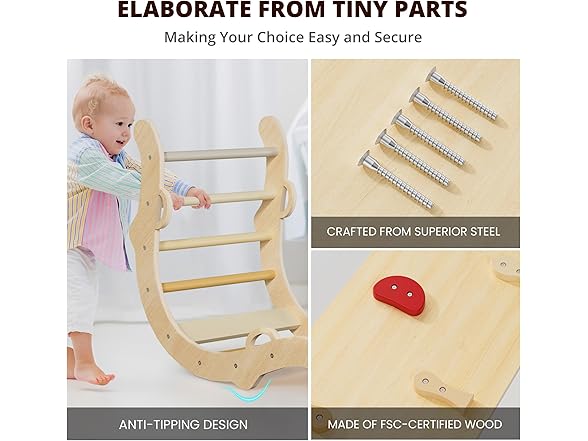 BlueWood Pikler Triangle Play Set