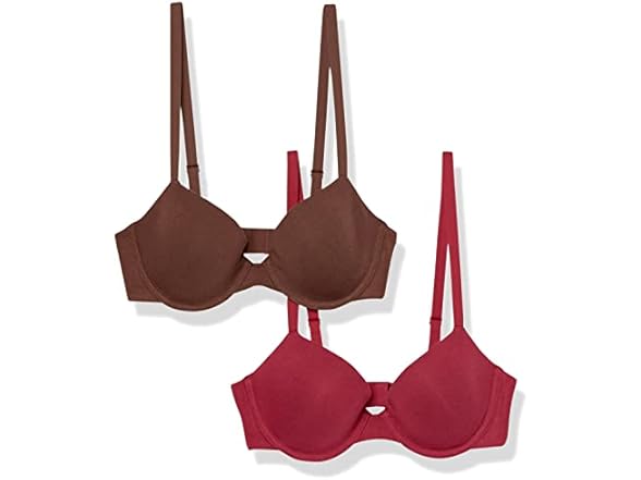 (2 Pack) Amazon Essentials Demi Cup Bra