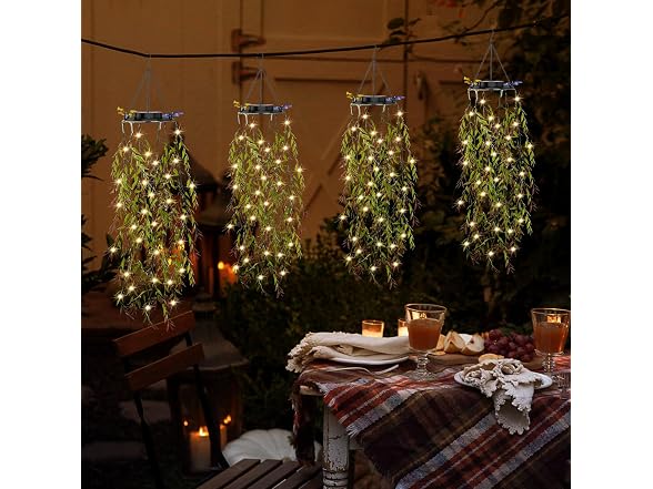 KagoLing Solar Light Outdoor Fake Plants