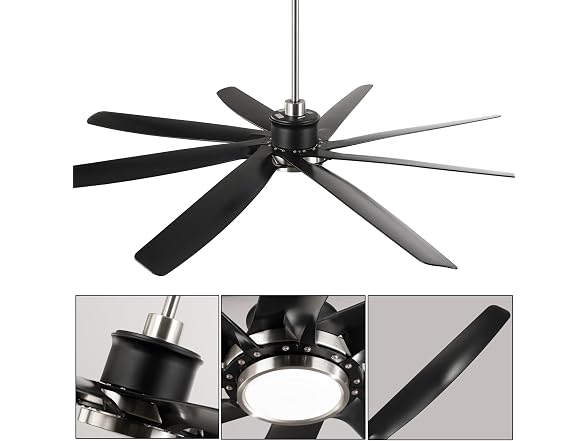 Parrot Uncle 72 Inch Large Ceiling Fan