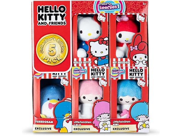 Micro Teenies Micro Teenies Hello Kitty 5-Pack