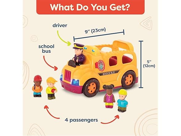 B. toys – Interactive Yellow School Bus Toy