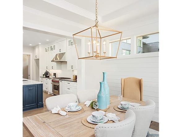 Gold Chandelier, 17.5"x17.5"x20"