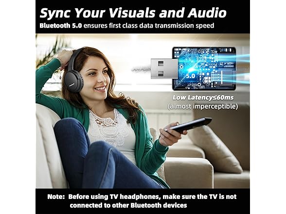 Tianfucen Wireless Headphones for TV
