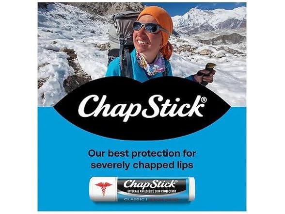 ChapStick Classic Medicated Lip Balm & Skin Protectant