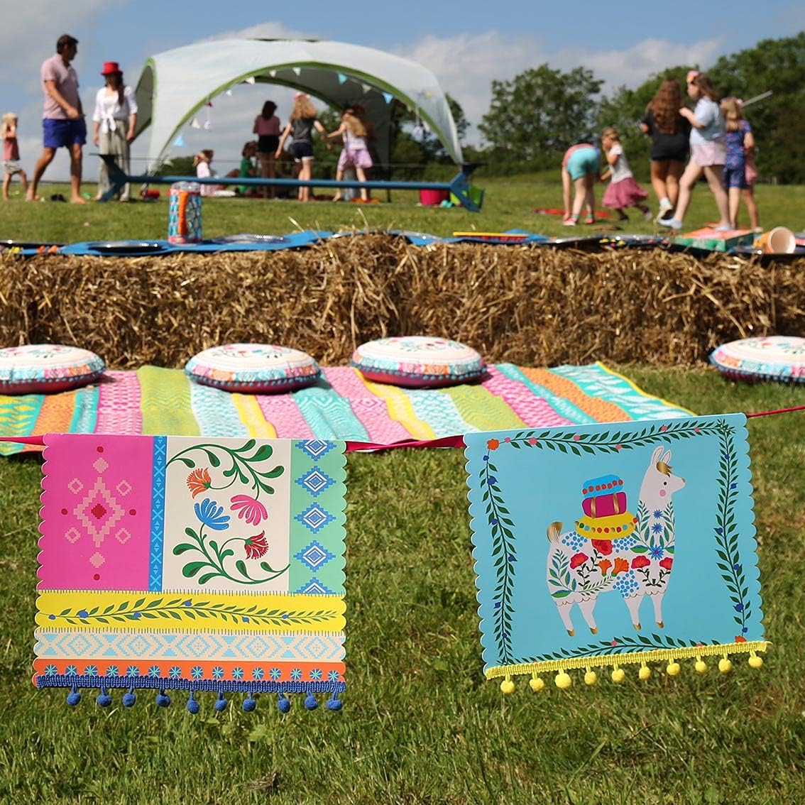 Talking Tables Colorful Mexican Pom Pom Garland - Gallery 14