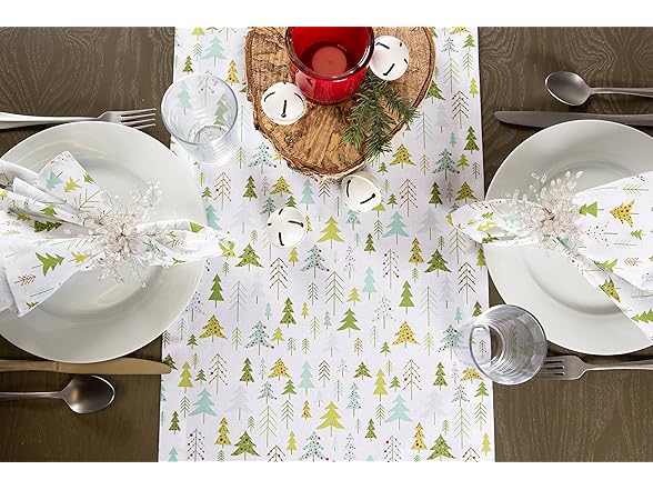 DII Holiday Cloth Square Napkin Set 6Ct VARIES