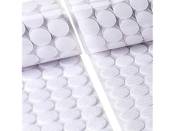 Self Adhesive Hook Loop Dots 1000Pc 0.59"