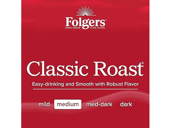 Folgers Classic Medium Roast Ground Coffee