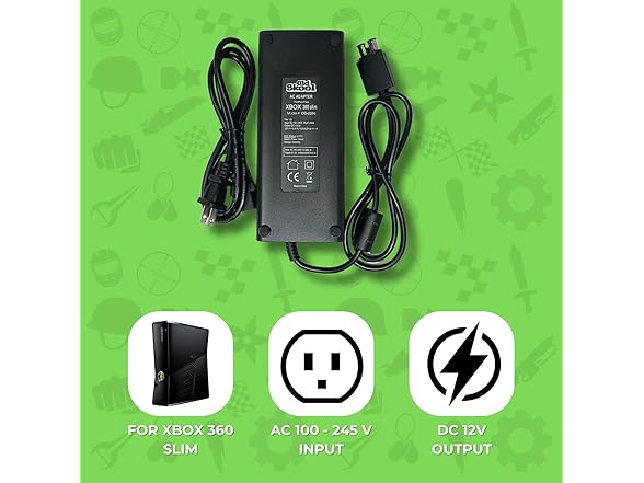 Old Skool AC Adapter Power Supply Cord