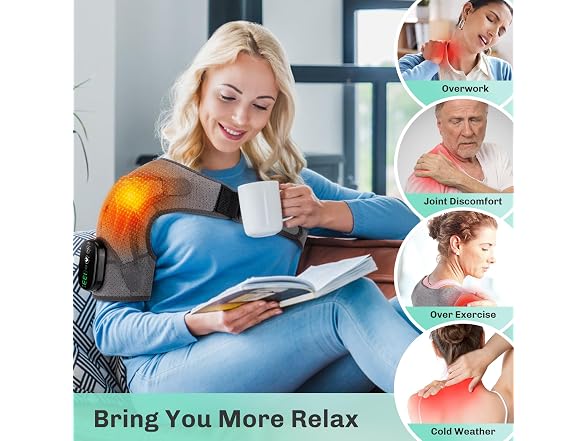 GVMSOR Cordless Shoulder Heating Pad, Gr