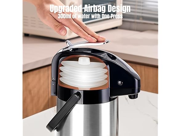 Airpot Coffee Carafe with Double Pump