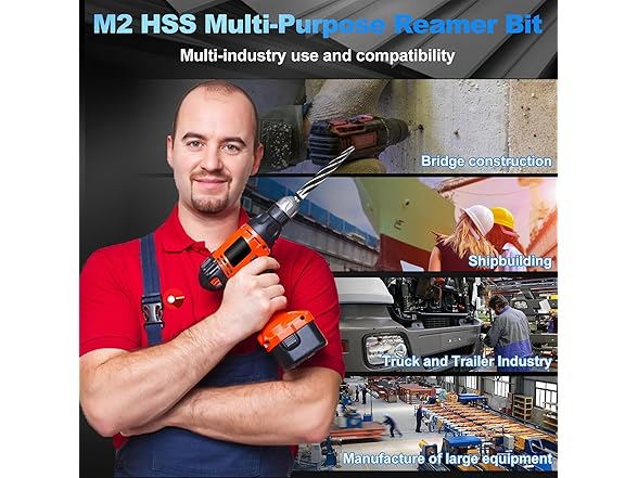 3/8" Tapered Reamer Drill Bit M2 HSS