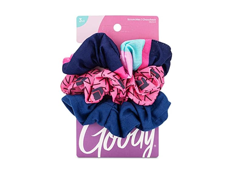 GOODY Goody Kids Nostalgia Scrunchies, 3 Count