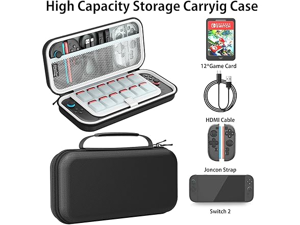HEYSTOP Carrying Case for Nintendo Switch 2