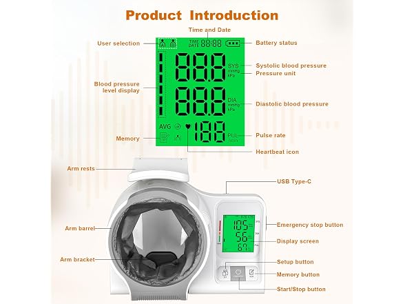 52HZ Upper Arm Blood Pressure Monitor