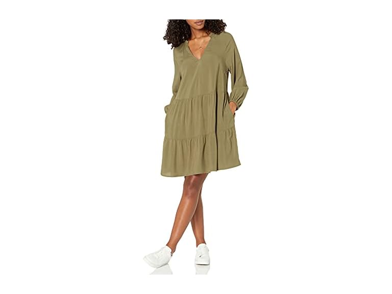 The Drop Women '@Caralynmirand Ruffle-neck Dress