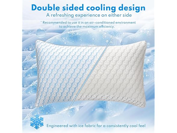 HEYCUZI Cooling Bed Pillows, Queen Size