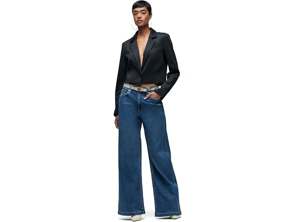 HUDSON Women's Jodie High Rise Loose Fit Wide Leg Jean