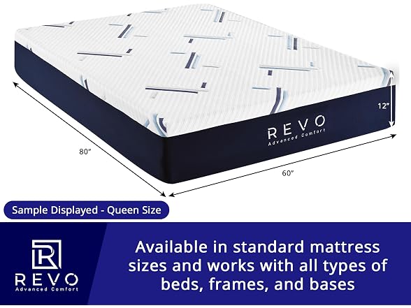 REVO Sleep 12" Gel Foam Mattress