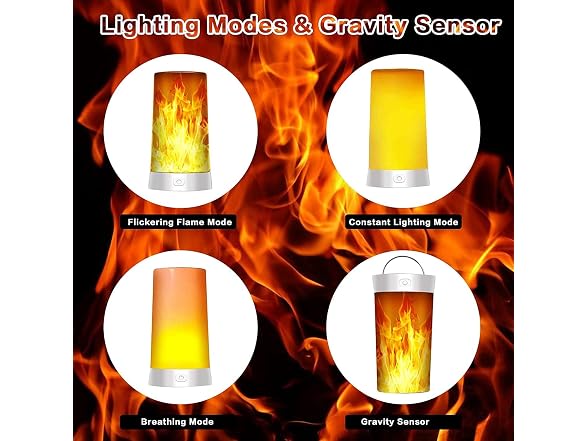 GOGOTIT LED Flame Lights, Battery Operated Flameless Candles