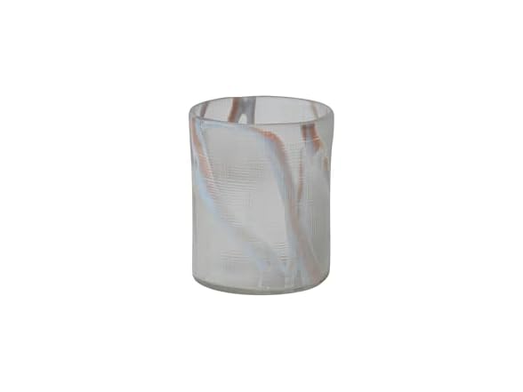 Creative Co-Op Textured Art Glass Vase, Multicolor Finish
