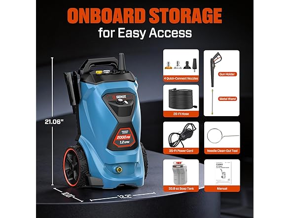 2000 PSI Electric Pressure Washer