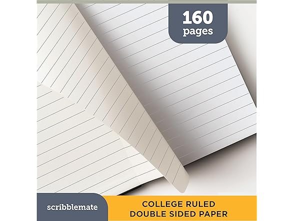 ScribbleMate Lined journal notebooks