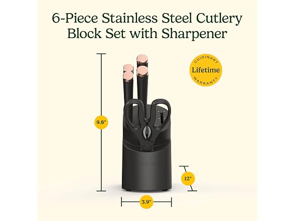 Artisan Elite Stainless Steel Cutlery 6 Piece Knife Block Set - Gallery 7