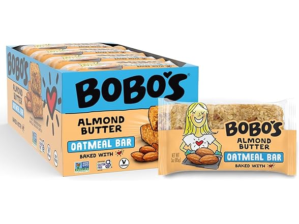 12CT Bobo's Almond Butter Oat Bars, Simple Ingredients
