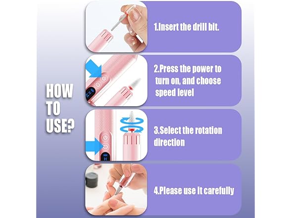 Pinkiou Electric Nail Drill
