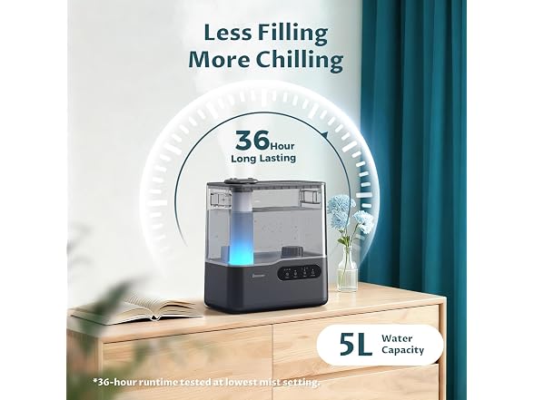 BREEZOME BREEZOME 5L Humidifiers for Bedroom Larg