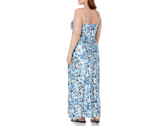 The Drop Shelby Tie-Up Cutout Slip Dress
